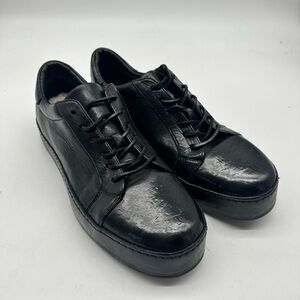 Australia Luxe Collective Black Leather Lace-Up Shoes US 10.5-11 | EU 44 | NWT